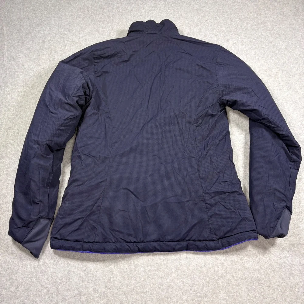 Eddie Bauer Kids Reversible Puffer Jacket Blue Navy Full Zip Quilted Coat